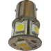 LED 1W 12V White Omni Bulb Miniature 1156 BA15S 7 x 5050 SMD