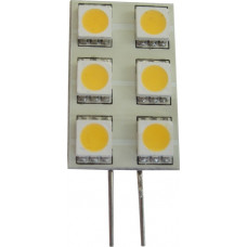 LED G4 6 x 5050 Rectangle Uni-Directional Lamp Bulb 12V