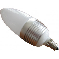 LED Candle Bulb E12 White Bridgelux Dimmable 3W 110VAC Lamp